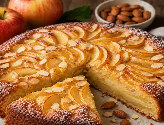 moist apple almond cake recipe