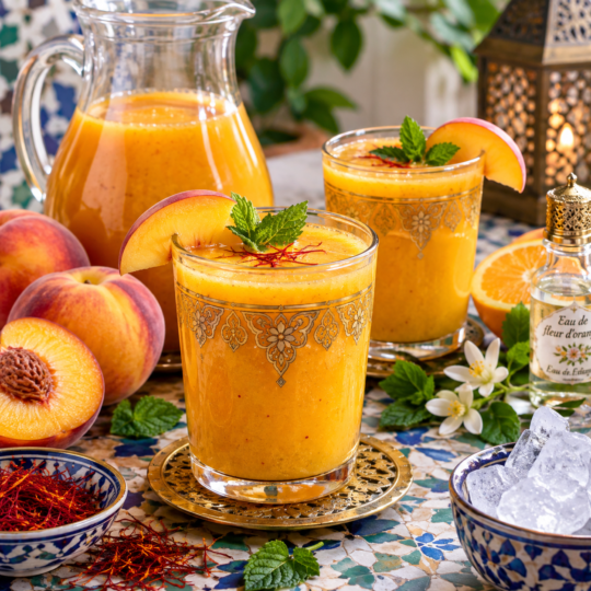 Moroccan Peach Saffron Juice